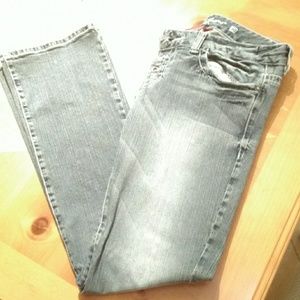 Ladies blue jeans